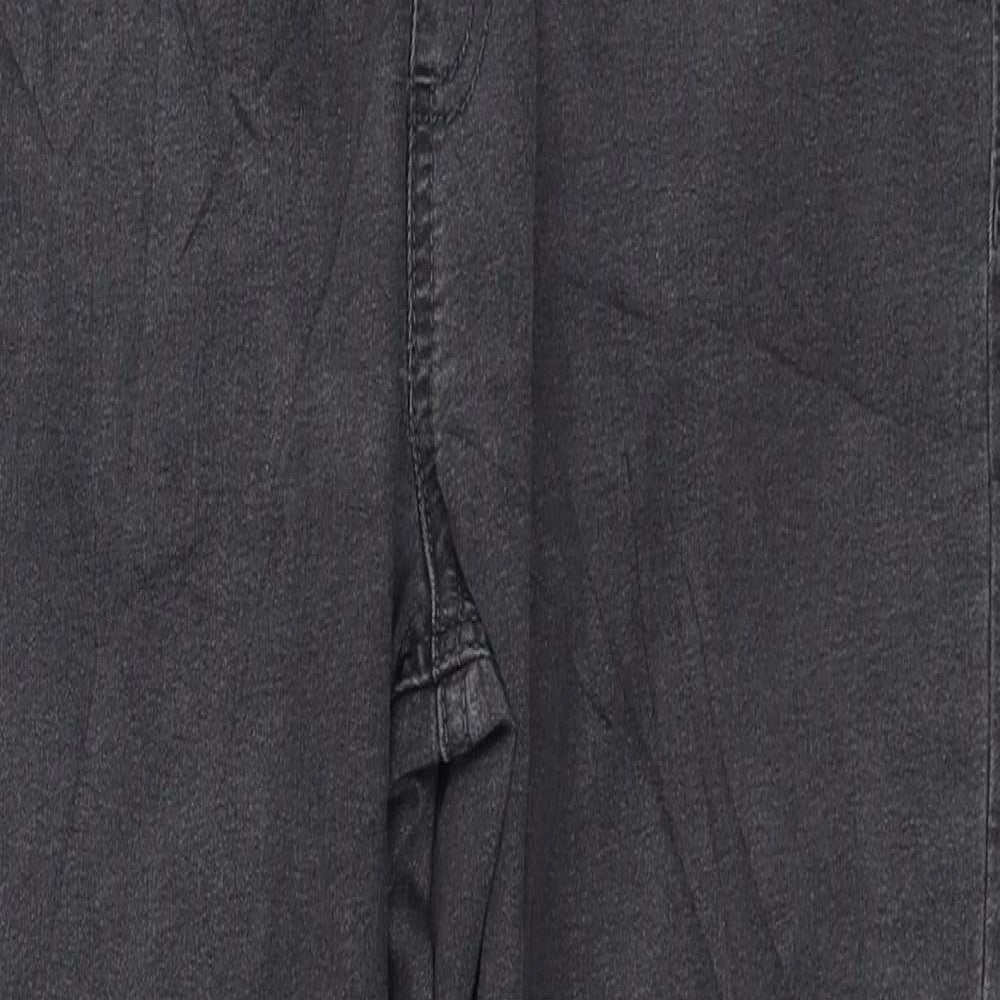 Marks and Spencer Womens Grey Cotton Jegging Jeans Size 14 L25 in Regular
