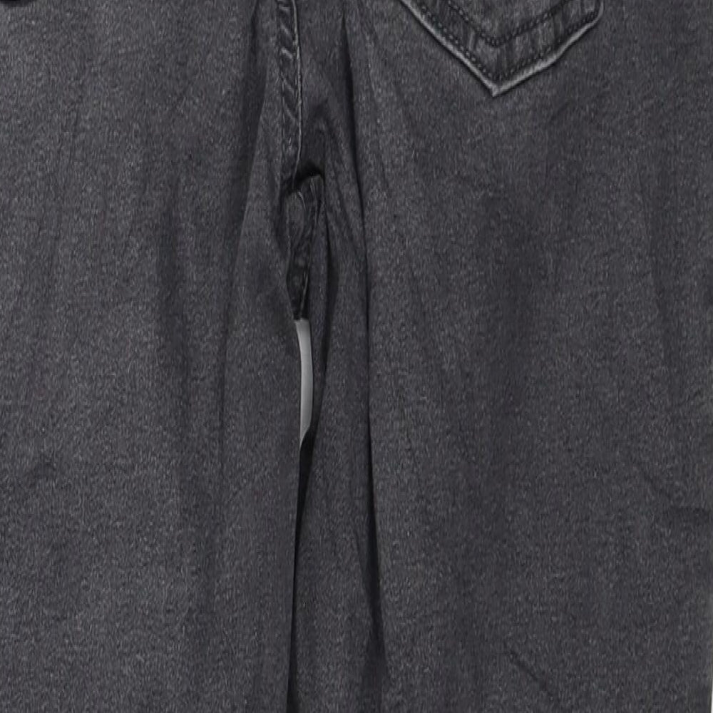 Marks and Spencer Womens Grey Cotton Jegging Jeans Size 14 L25 in Regular