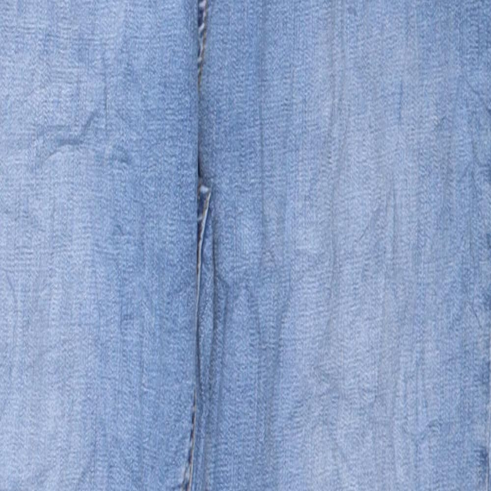 Per Una Womens Blue Lyocell Skinny Jeans Size 12 L28 in Regular Button
