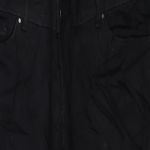 Marks and Spencer Womens Black Cotton Skinny Jeans Size 20 L27 in Regular Button