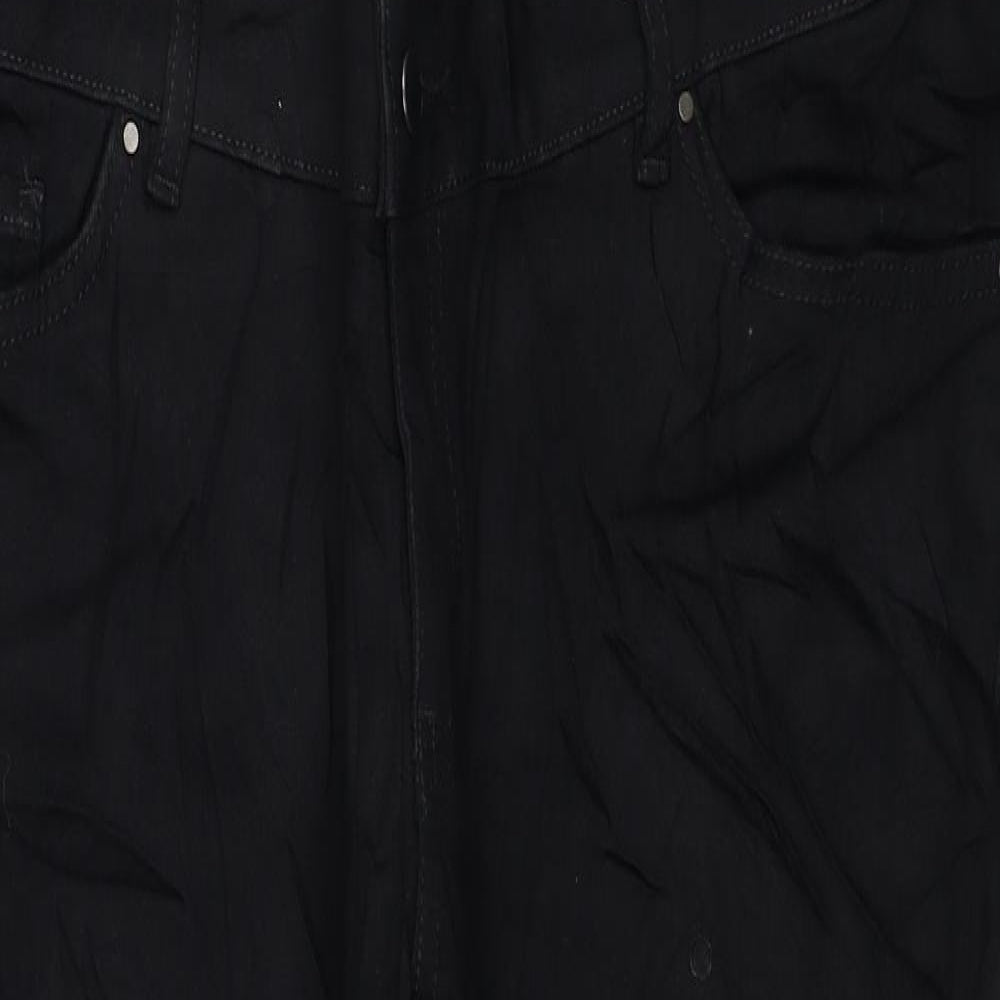 Marks and Spencer Womens Black Cotton Skinny Jeans Size 20 L27 in Regular Button