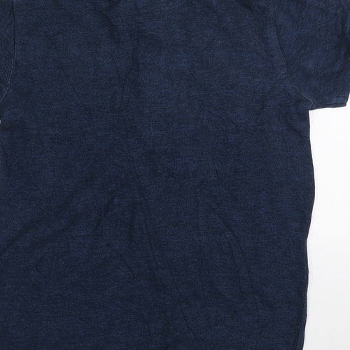 NEXT Boys Blue Cotton Basic Polo Size 9 Years Collared Button