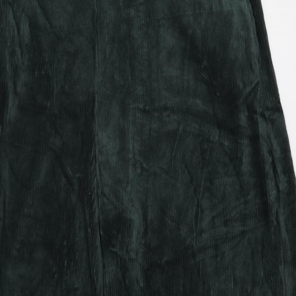 Marks and Spencer Womens Green Polyester Trousers Size 18 L27 in Regular