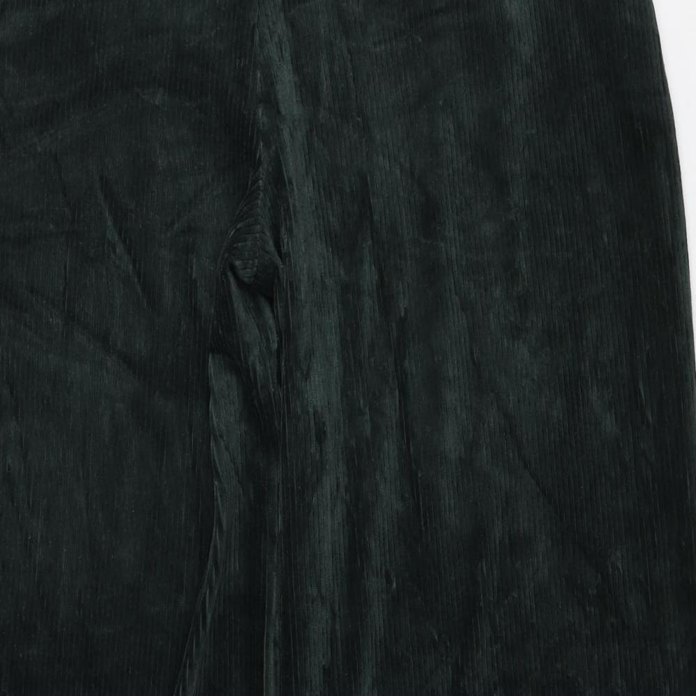 Marks and Spencer Womens Green Polyester Trousers Size 18 L27 in Regular
