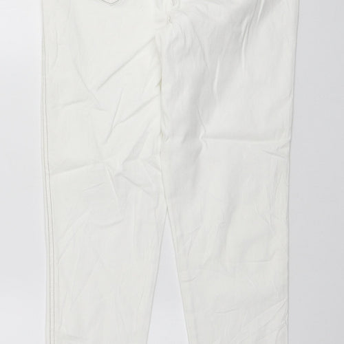 NEXT Womens White Cotton Jegging Jeans Size 12 L27 in Regular