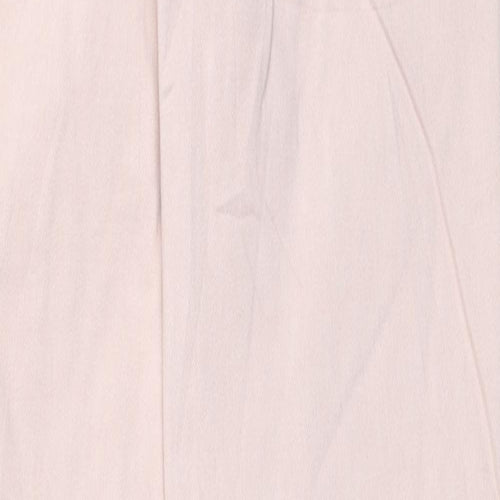 Marks and Spencer Womens Pink Viscose Straight Jeans Size 6 L31 in Regular Zip