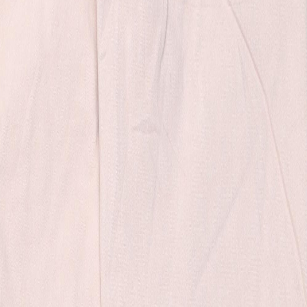 Marks and Spencer Womens Pink Viscose Straight Jeans Size 6 L31 in Regular Zip