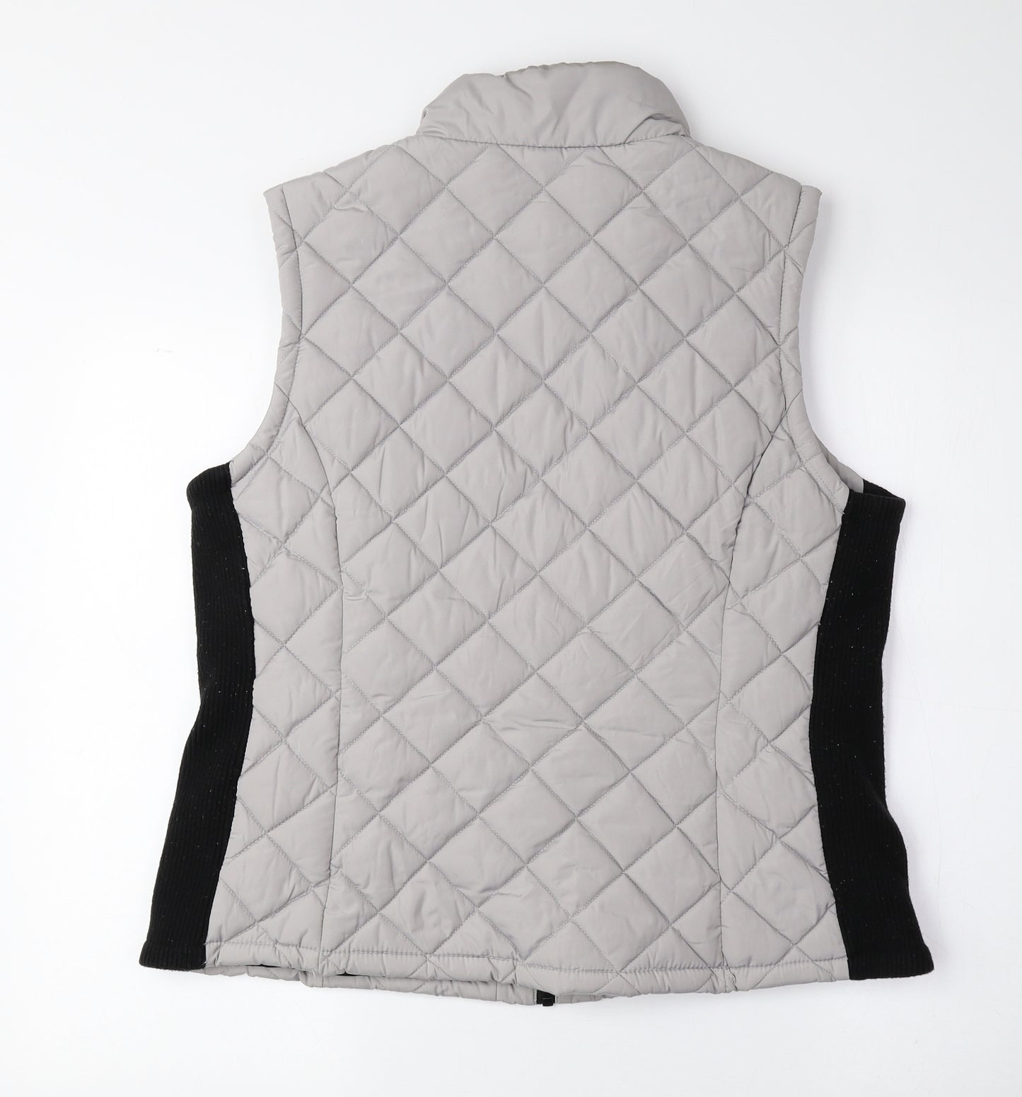 Andrew Marc Womens Grey Gilet Jacket Size L Zip