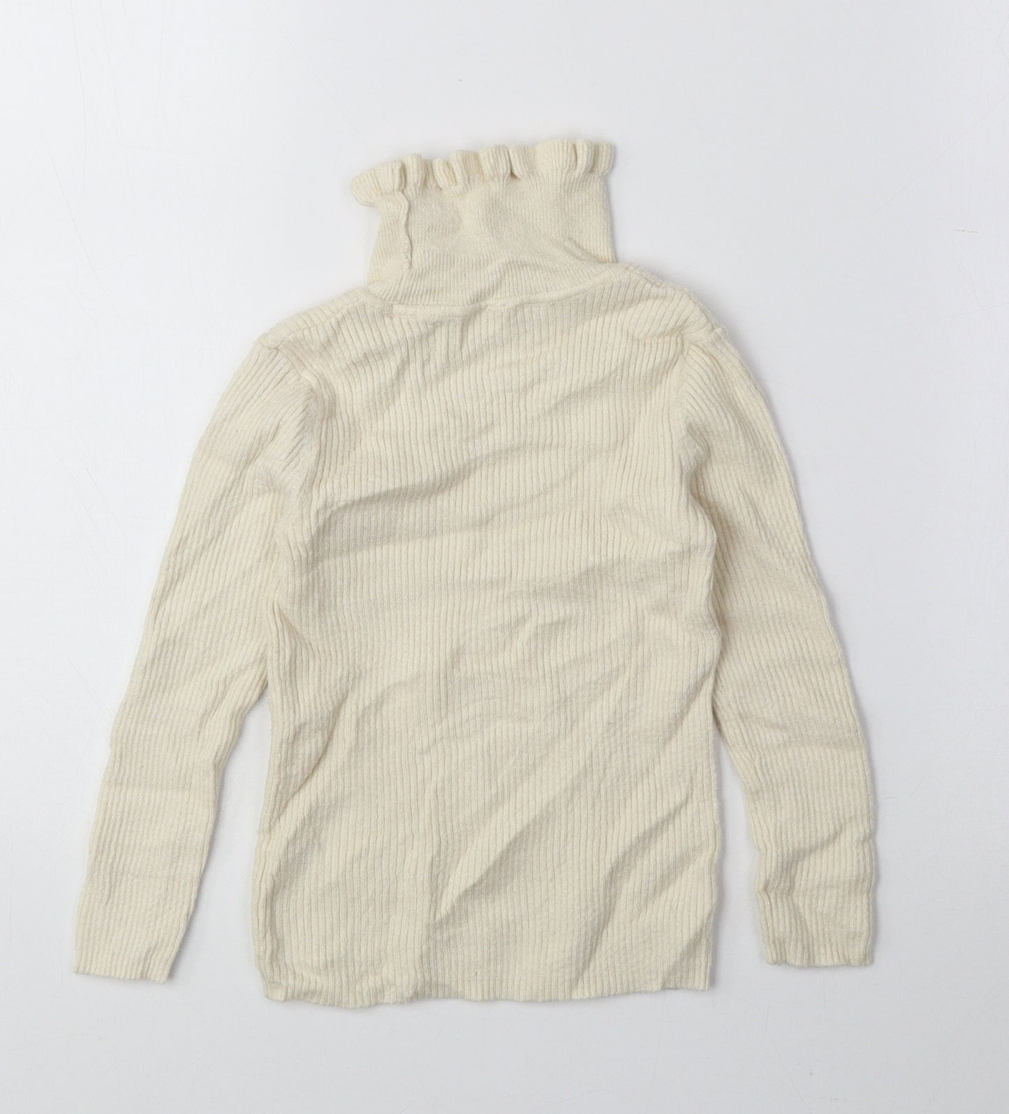 George Girls Yellow High Neck Viscose Pullover Jumper Size 2-3 Years Pullover - Ribbed