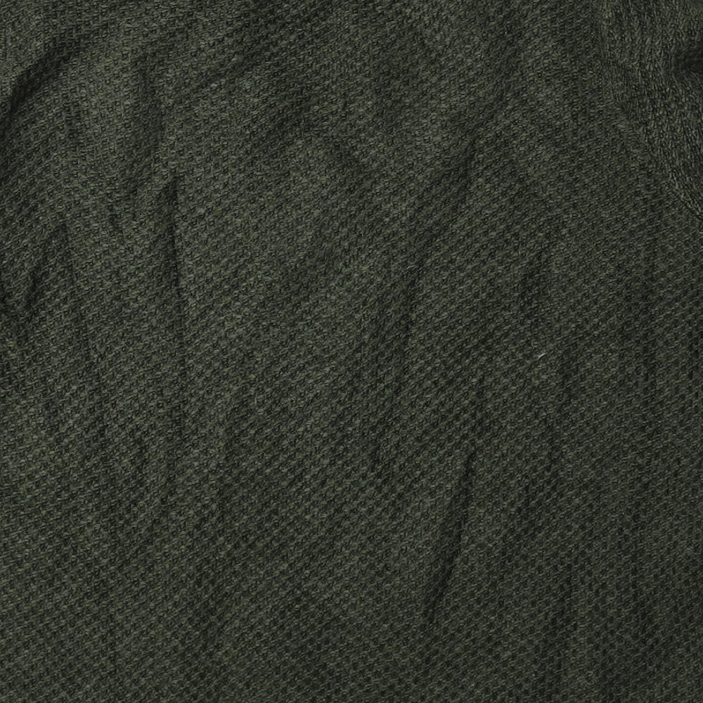 Marks and Spencer Womens Green V-Neck Acrylic Pullover Jumper Size M