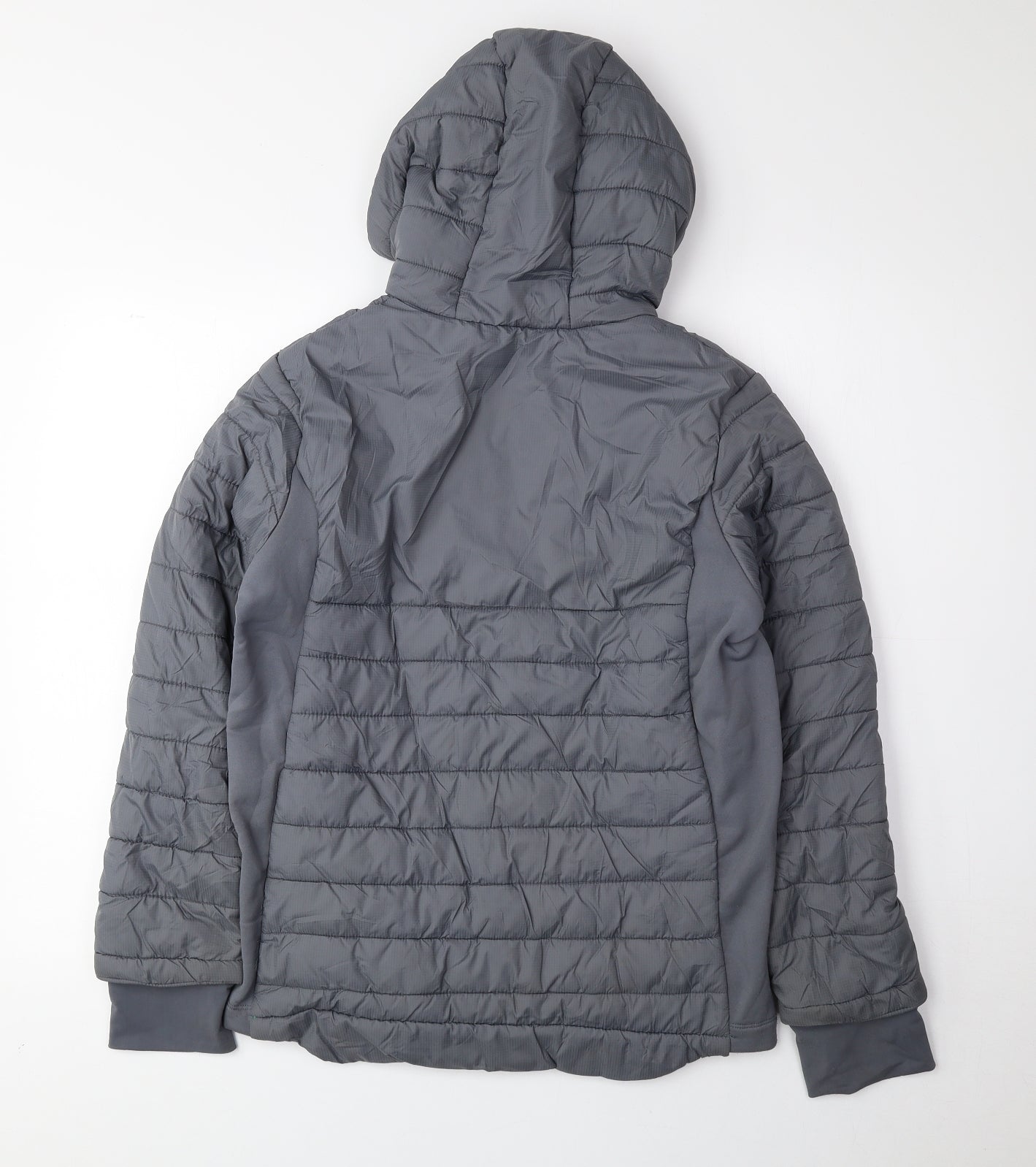 DECATHLON Boys Grey Rain Coat Coat Size 12-13 Years Zip