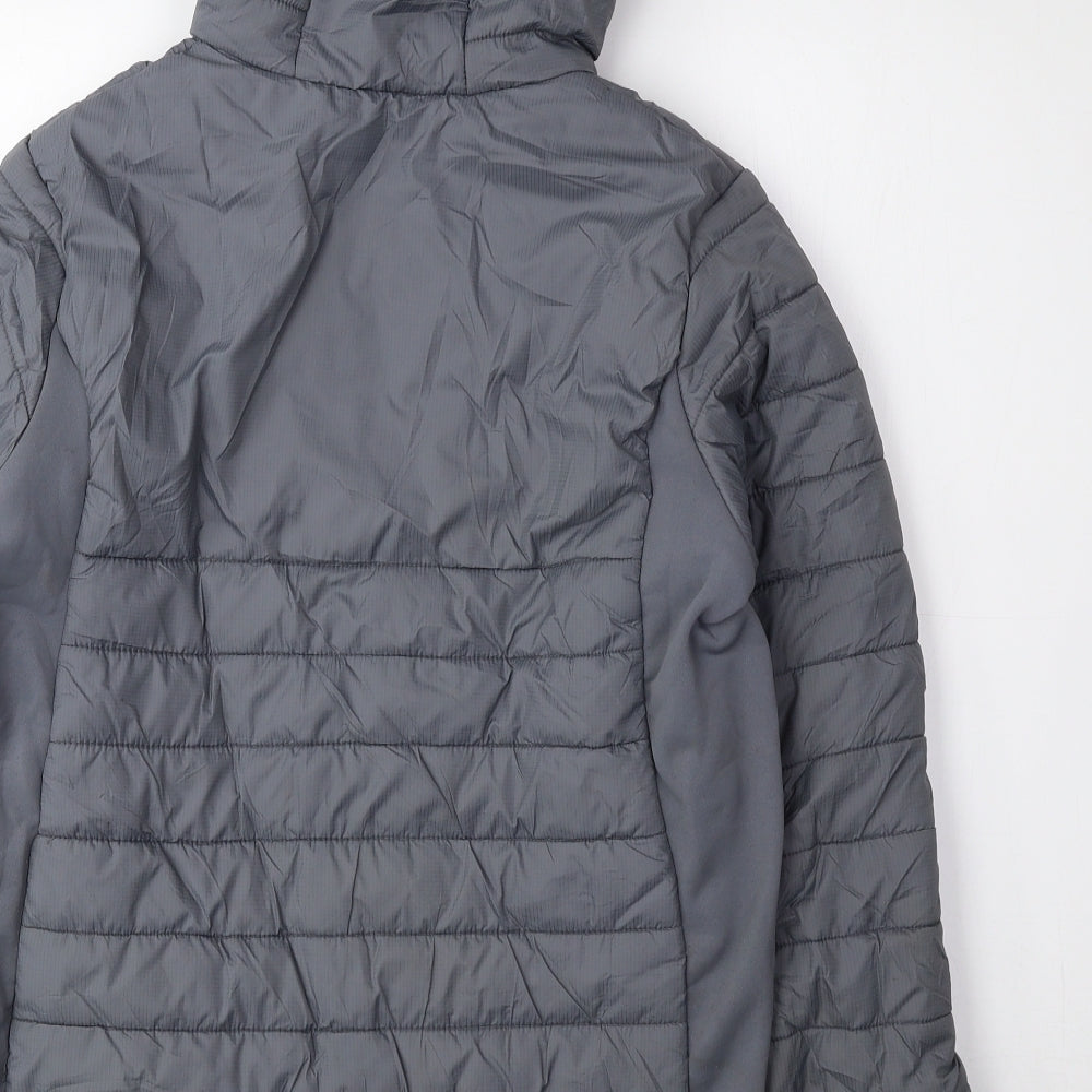 DECATHLON Boys Grey Rain Coat Coat Size 12-13 Years Zip