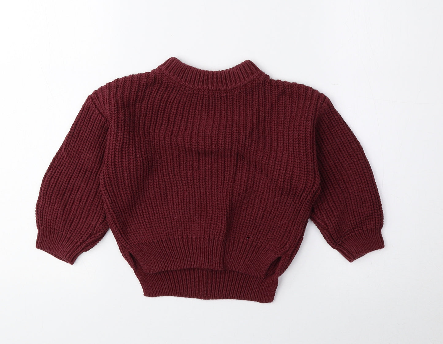 Clay Bear Red 100% Cotton Pullover Jumper Size 24 Months Pullover