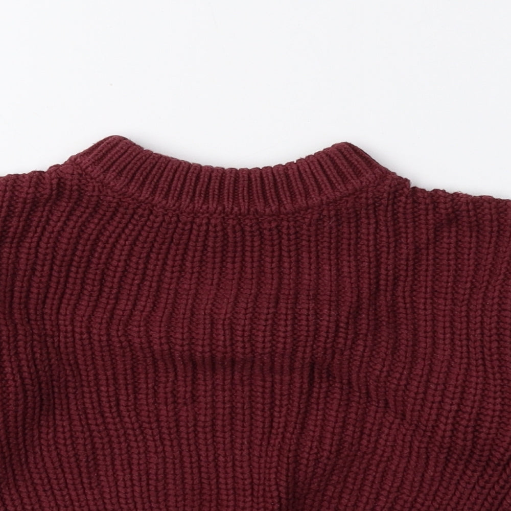 Clay Bear Red 100% Cotton Pullover Jumper Size 24 Months Pullover