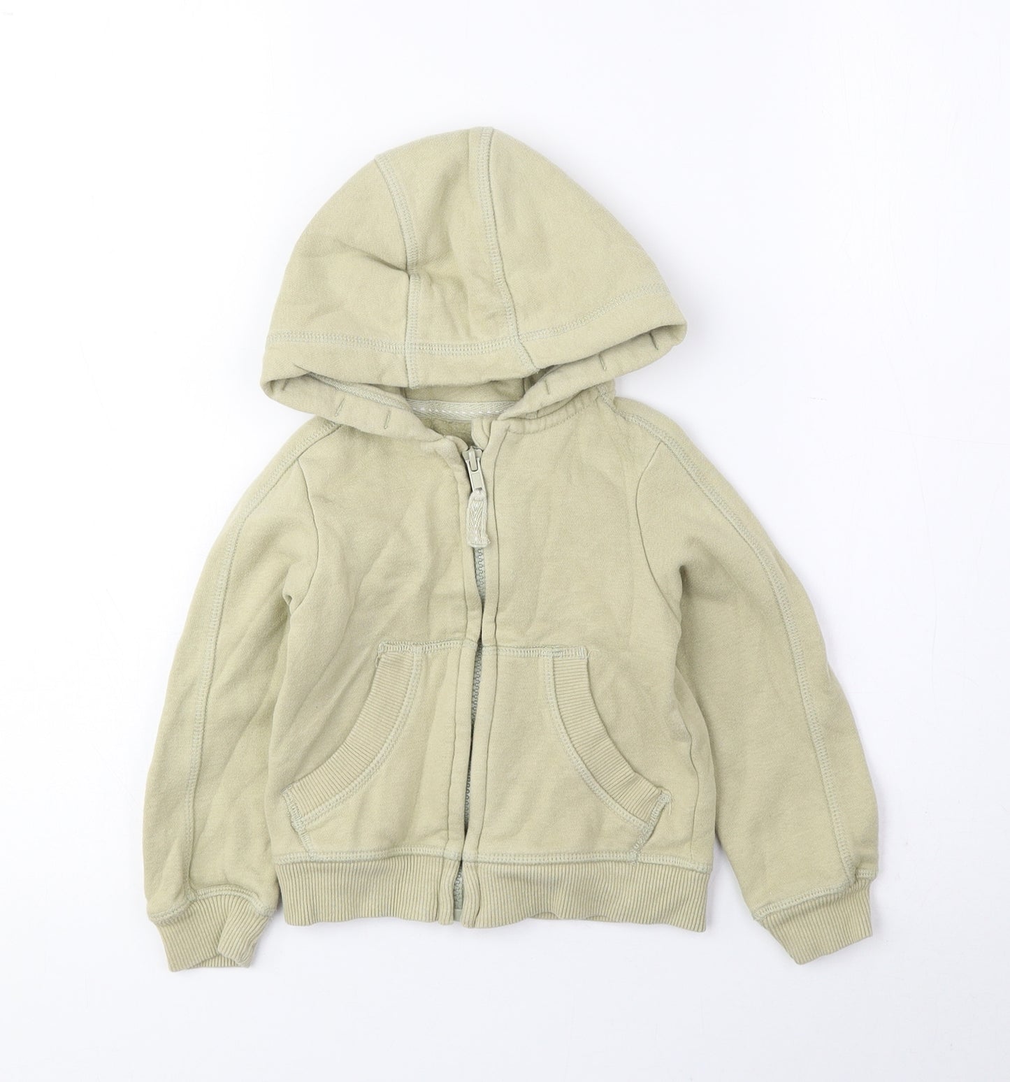 Nutmeg Baby Beige Cotton Full Zip Jumper Size 18-24 Months Zip
