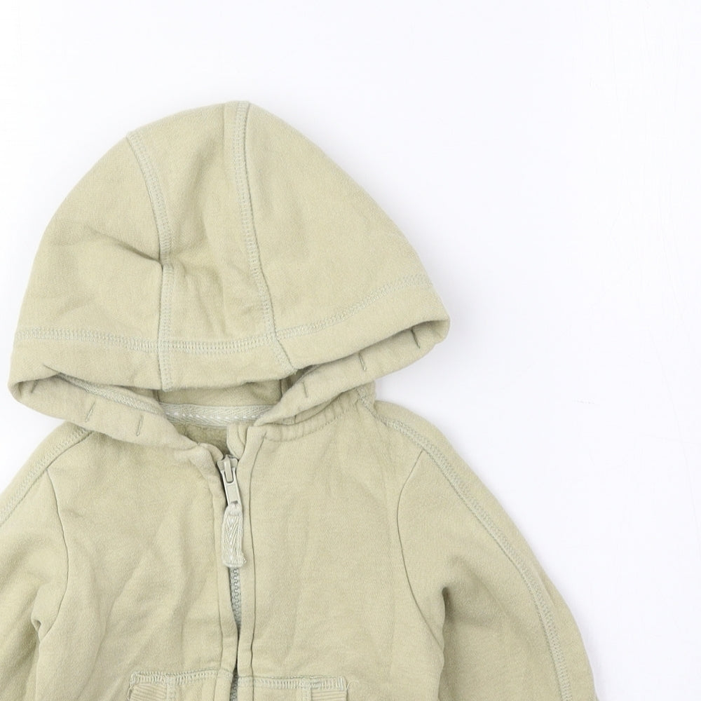 Nutmeg Baby Beige Cotton Full Zip Jumper Size 18-24 Months Zip
