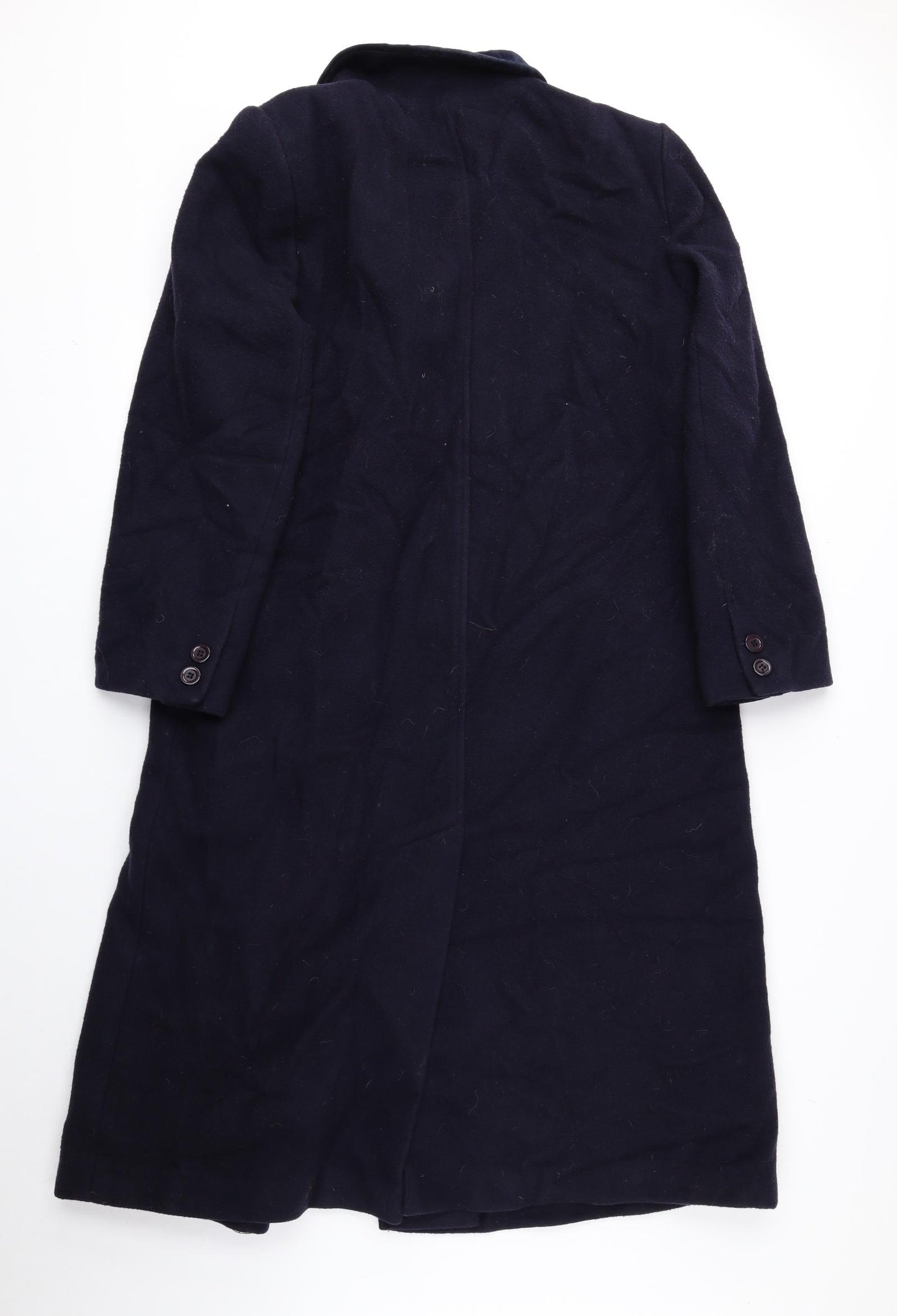 C&A Womens Blue Pea Coat Coat Size 14 Button