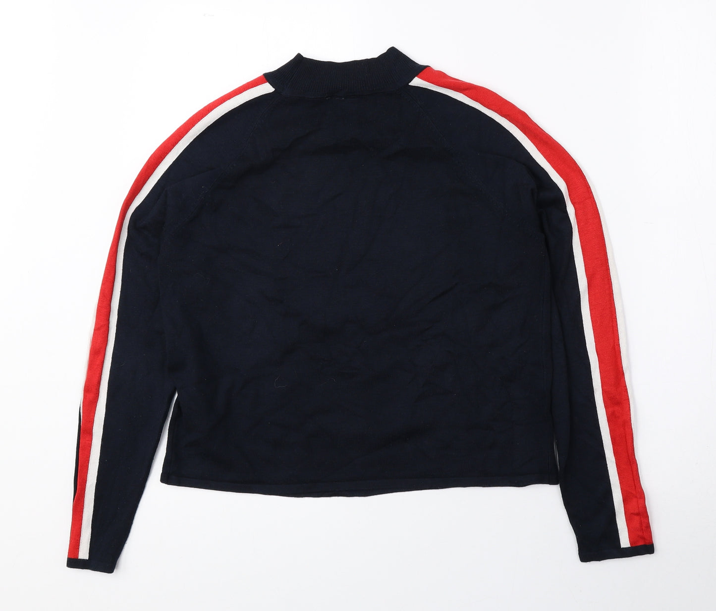 Divided by H&M Womens Blue Round Neck Viscose Pullover Jumper Size M