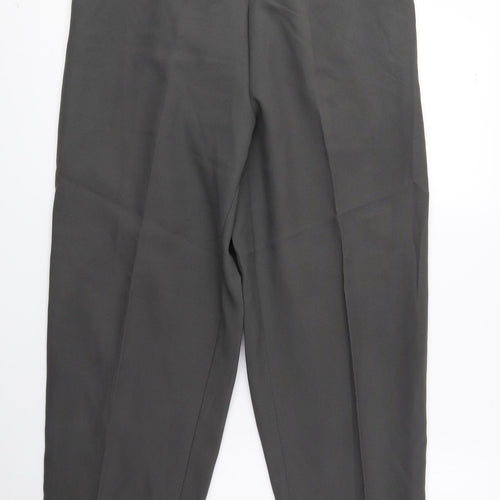 Saira of Manchester Womens Green Polyester Trousers Size 16 L24.5 in Regular