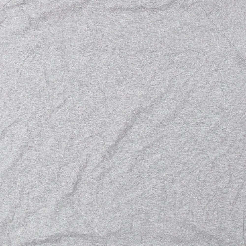 Preworn Womens Grey Cotton Basic Blouse Size 20 Boat Neck