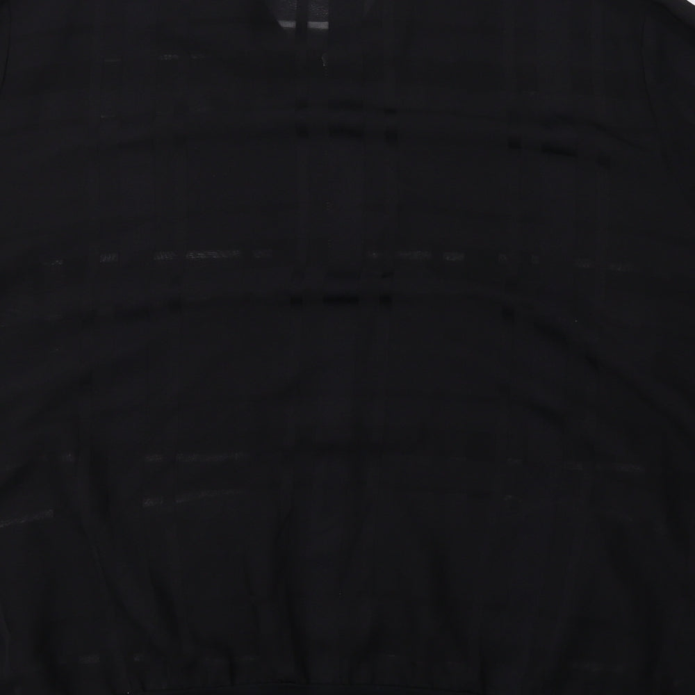 Papaya Womens Black Bomber Jacket Jacket Size 18 Zip