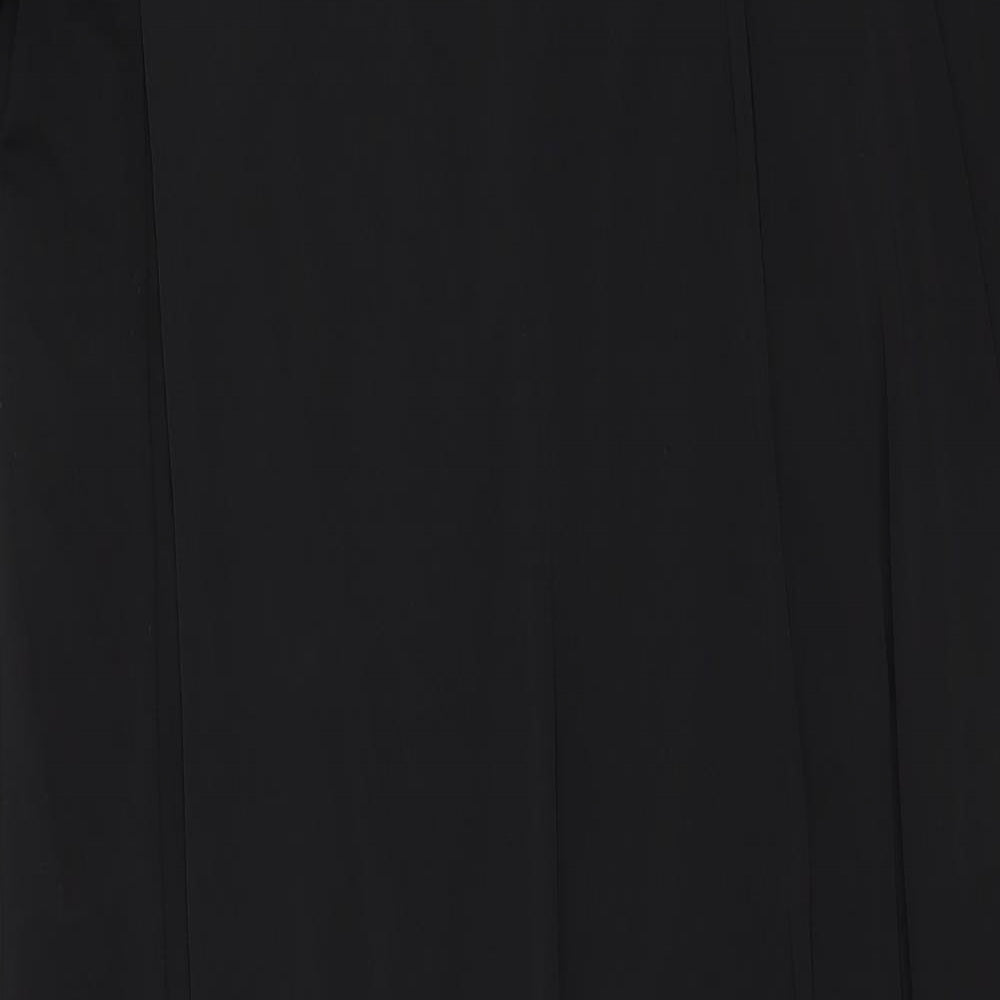 Collection of style Womens Black Polyester Sheath Size M Round Neck Zip