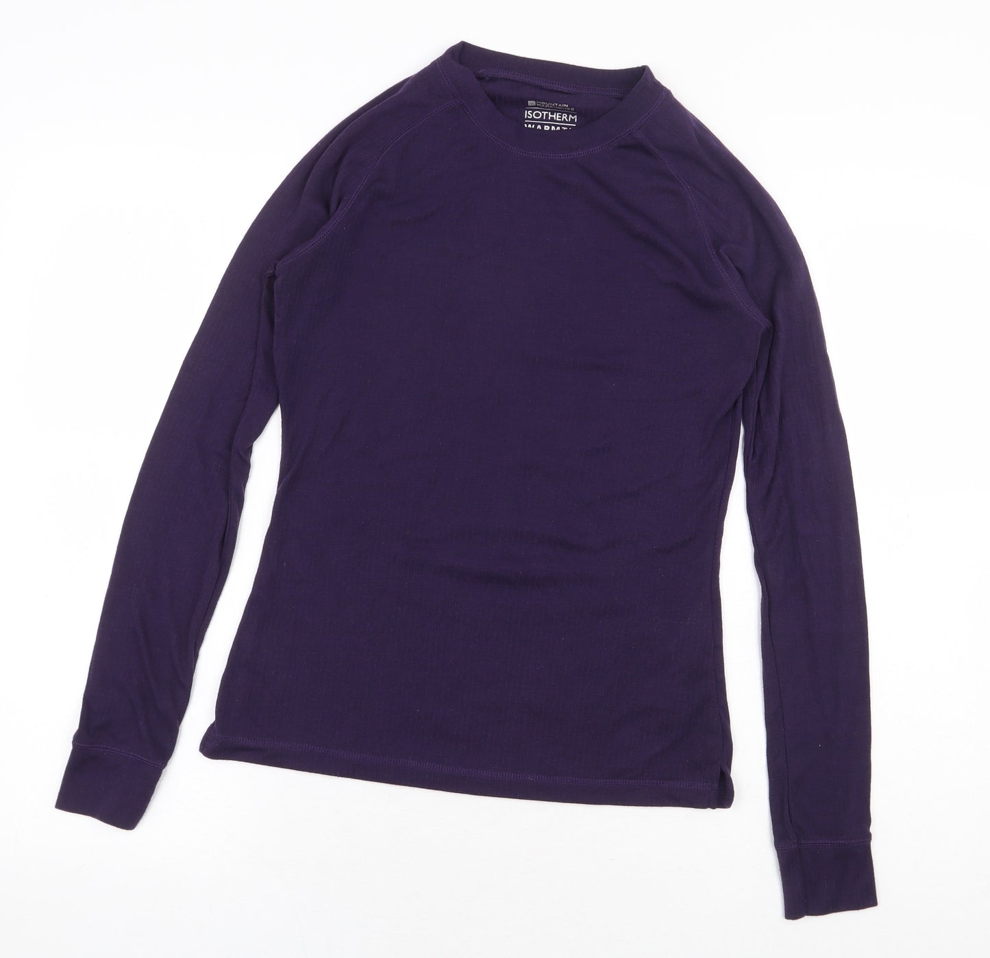 Mountain Warehouse Womens Purple Polyester Basic T-Shirt Size 10 Crew Neck