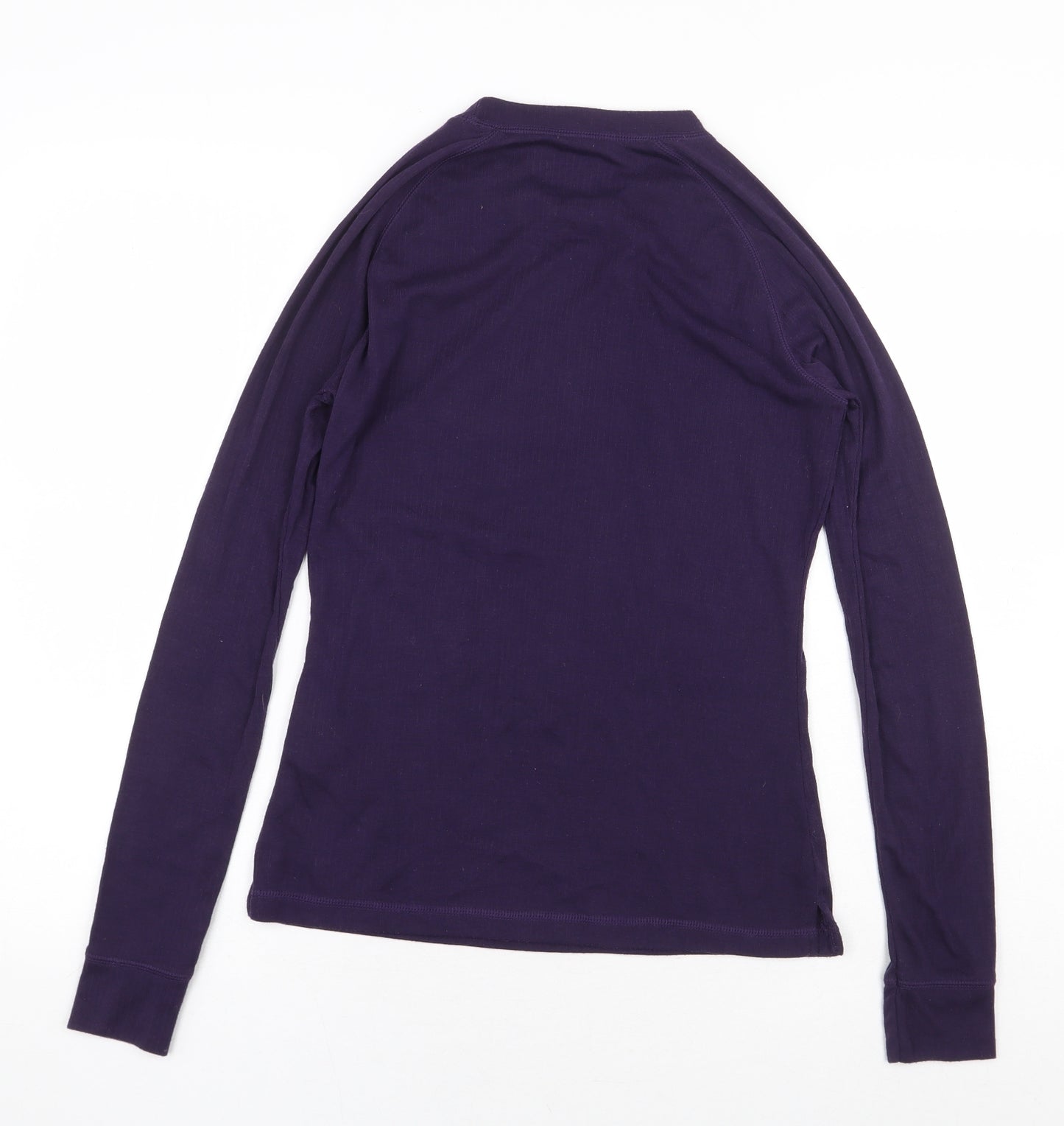 Mountain Warehouse Womens Purple Polyester Basic T-Shirt Size 10 Crew Neck