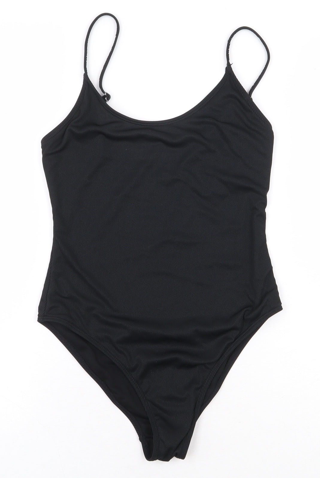 Primark Womens Black Polyester Bodysuit One-Piece Size 8 Snap