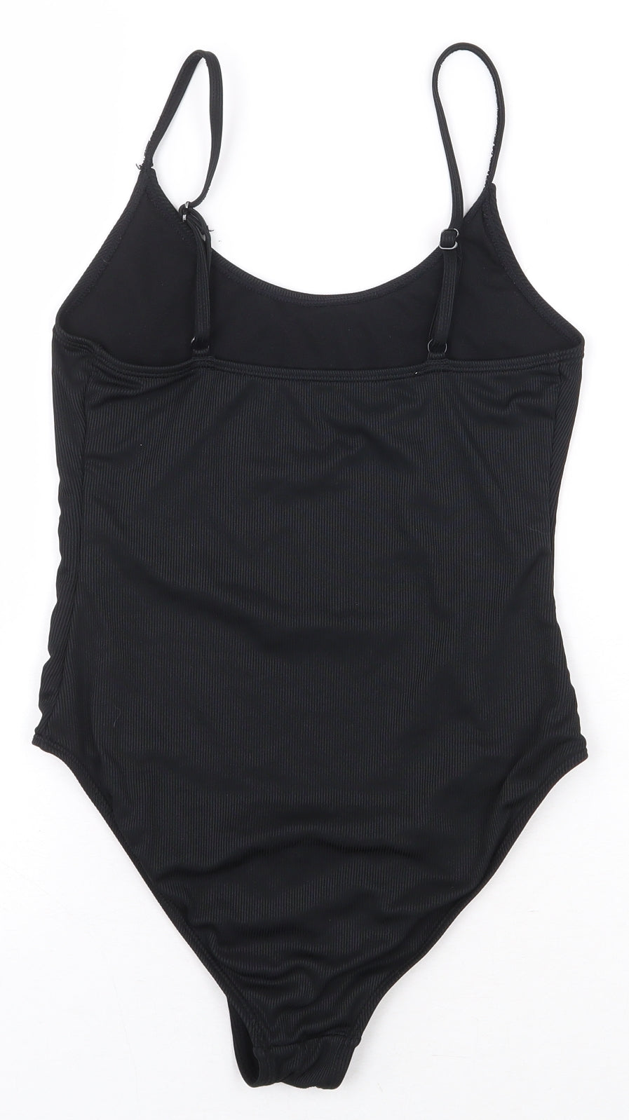 Primark Womens Black Polyester Bodysuit One-Piece Size 8 Snap