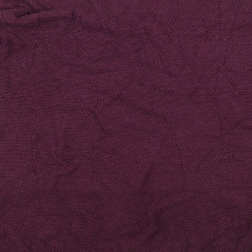 Warehouse Womens Purple Cotton Basic Blouse Size S Boat Neck