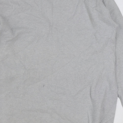 TU Womens Grey Round Neck Acrylic Pullover Jumper Size 14