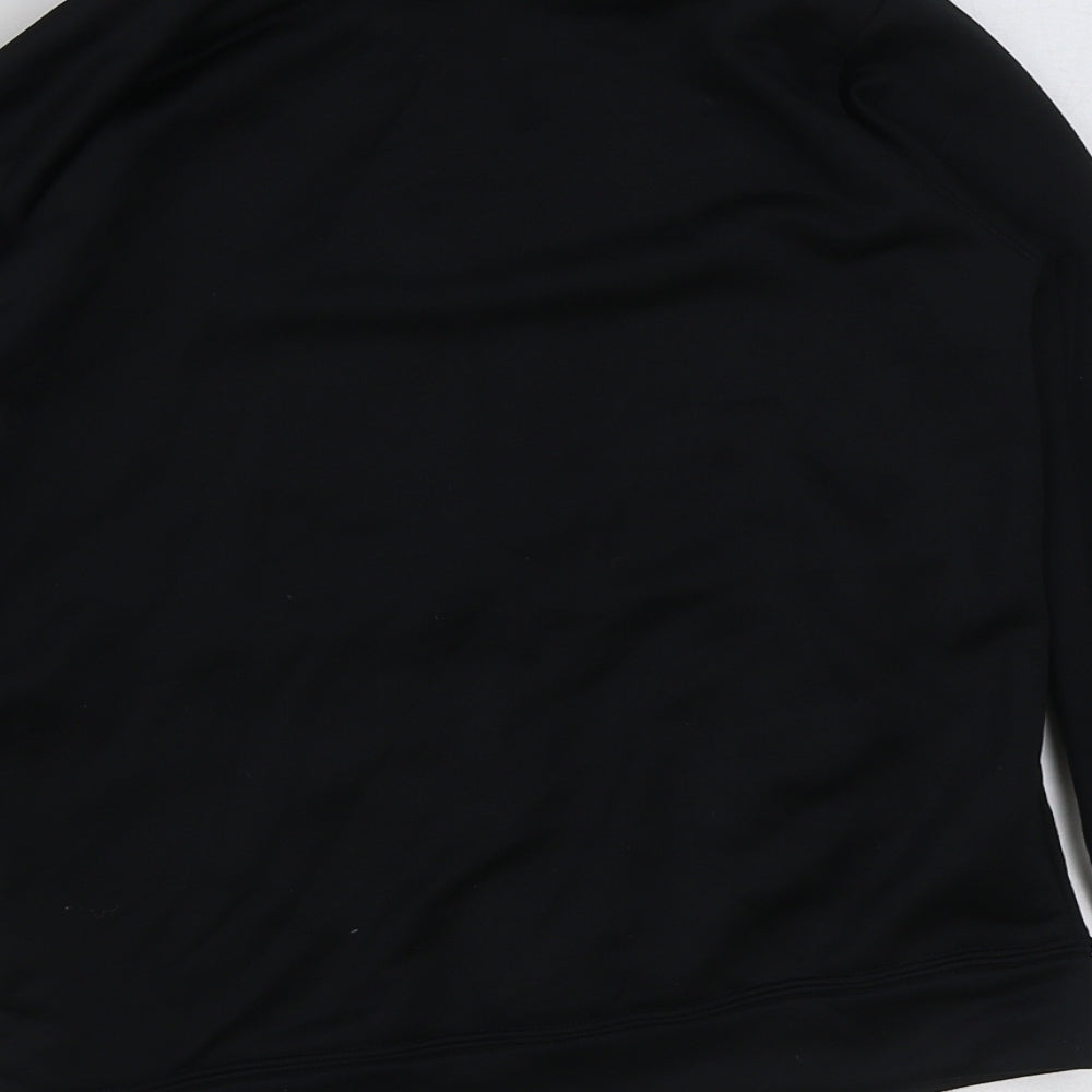 Nike Boys Black Polyester Full Zip Sweatshirt Size 8-9 Years Zip