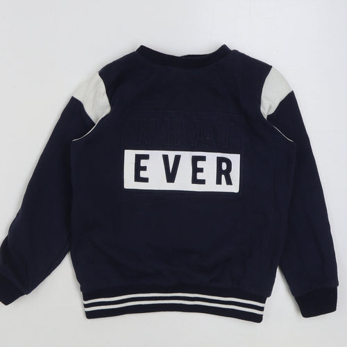 Very Boys Multicoloured Colourblock Cotton Pullover Sweatshirt Size 10 Years Pullover - What ever