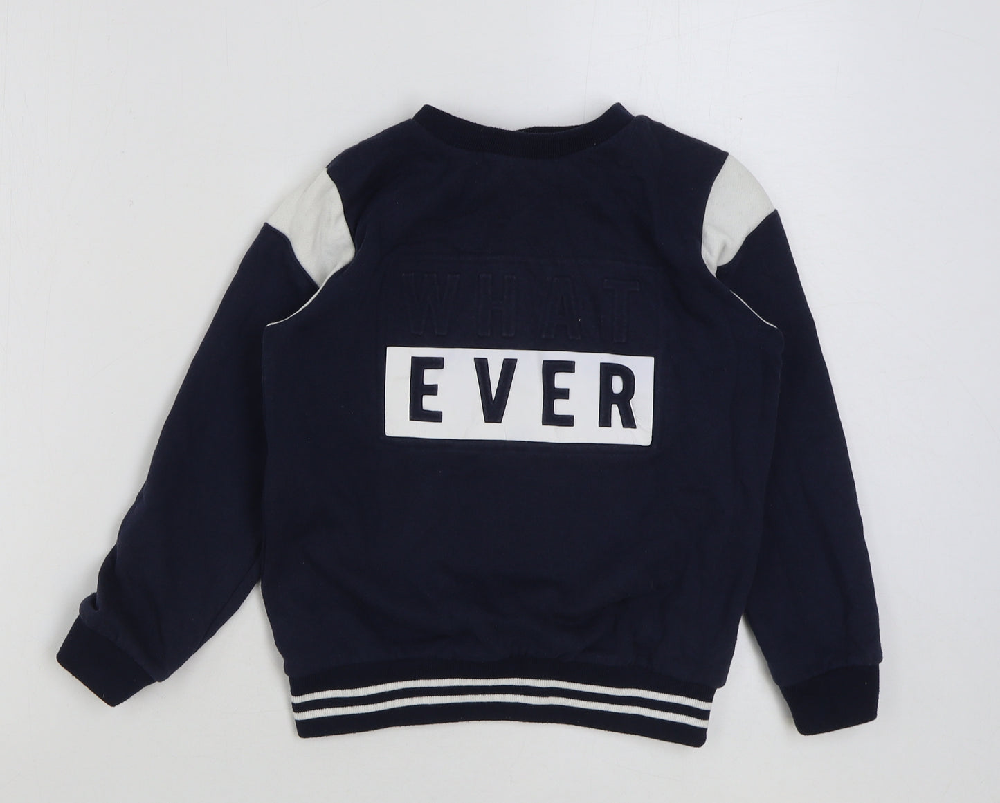 Very Boys Multicoloured Colourblock Cotton Pullover Sweatshirt Size 10 Years Pullover - What ever