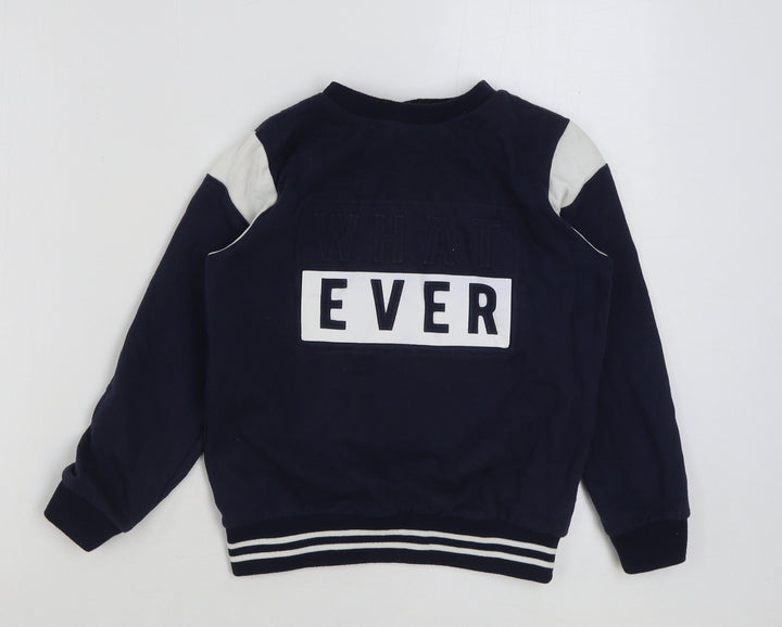 Very Boys Multicoloured Colourblock Cotton Pullover Sweatshirt Size 10 Years Pullover - What ever