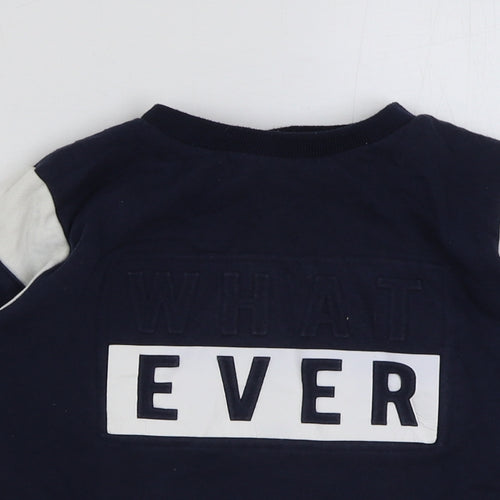 Very Boys Multicoloured Colourblock Cotton Pullover Sweatshirt Size 10 Years Pullover - What ever