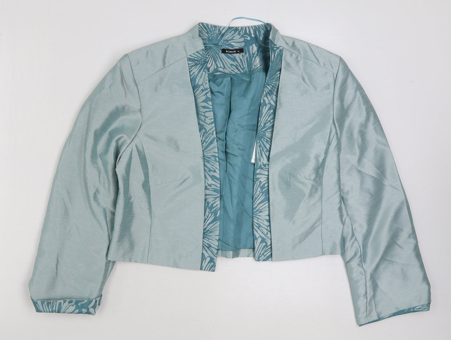 Roman Womens Blue Jacket Size 14