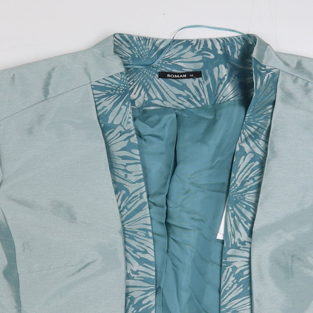 Roman Womens Blue Jacket Size 14