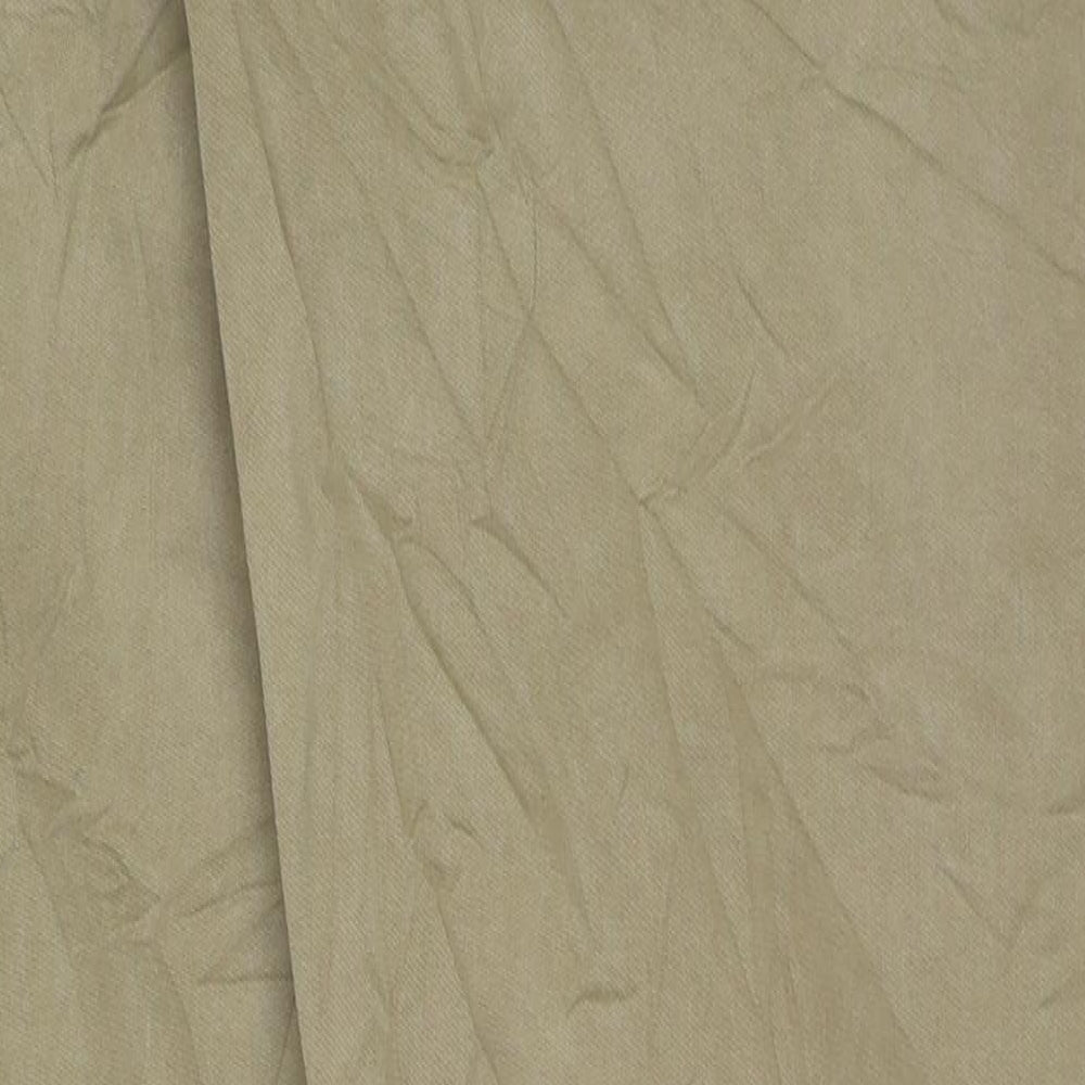 Per Una Womens Beige Cotton Chino Trousers Size 8 L29 in Regular Button