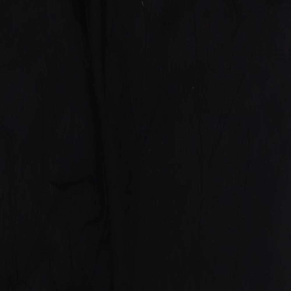 Marks and Spencer Mens Black Cotton Straight Jeans Size 34 in L31 in Regular Button