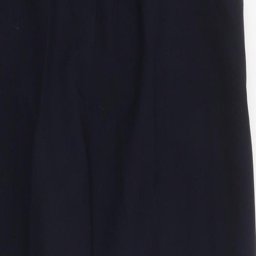 Preworn Womens Blue Polyester Capri Trousers Size 16 L28 in Regular