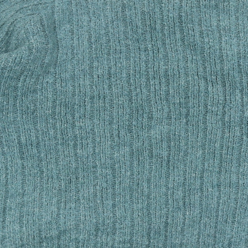 George Womens Green High Neck Polyester Pullover Jumper Size M