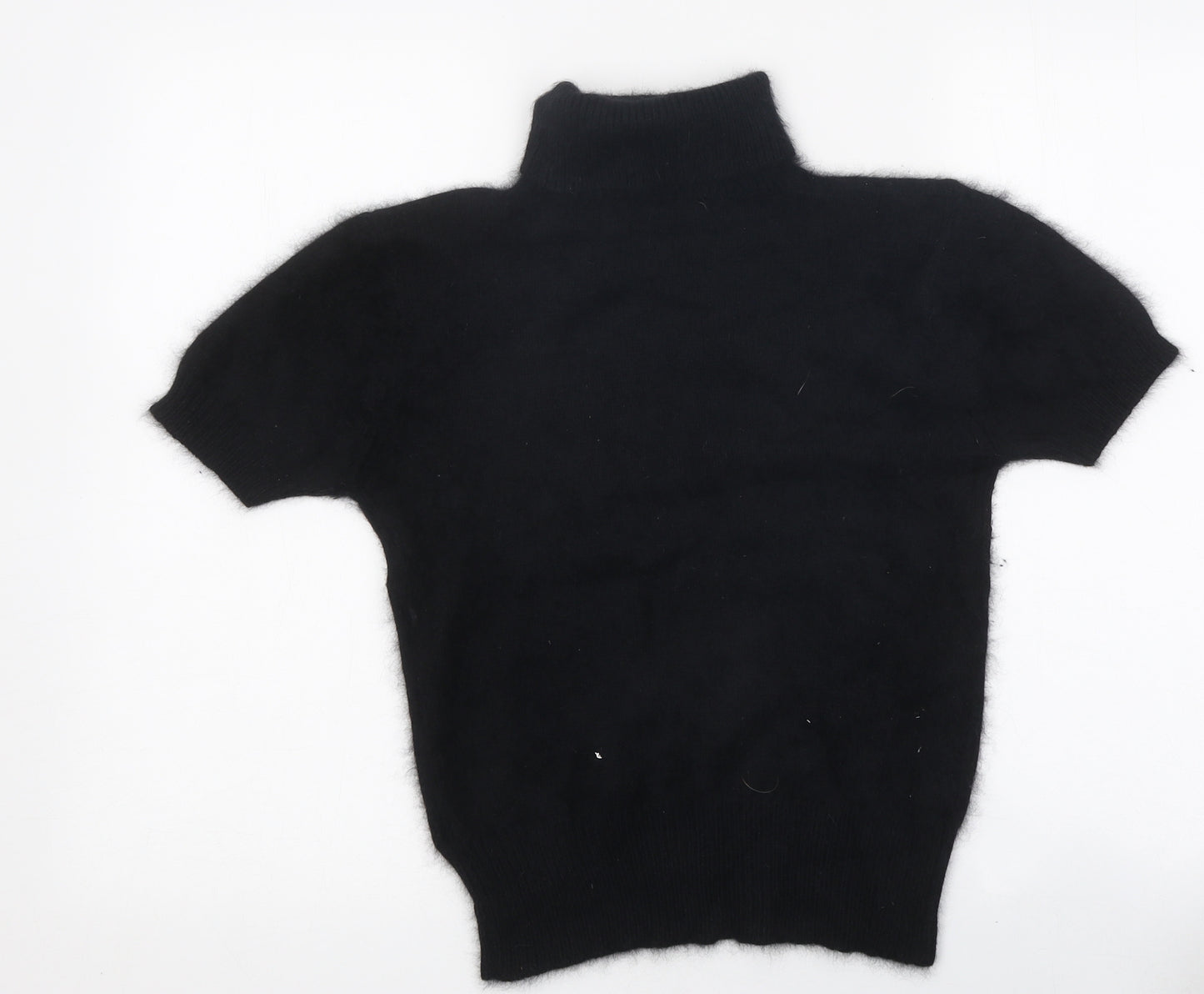 Marks and Spencer Womens Black Roll Neck Polyester Pullover Jumper