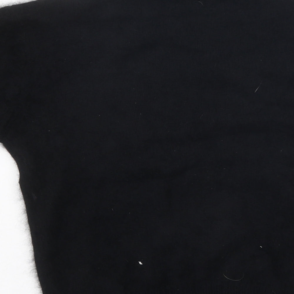 Marks and Spencer Womens Black Roll Neck Polyester Pullover Jumper