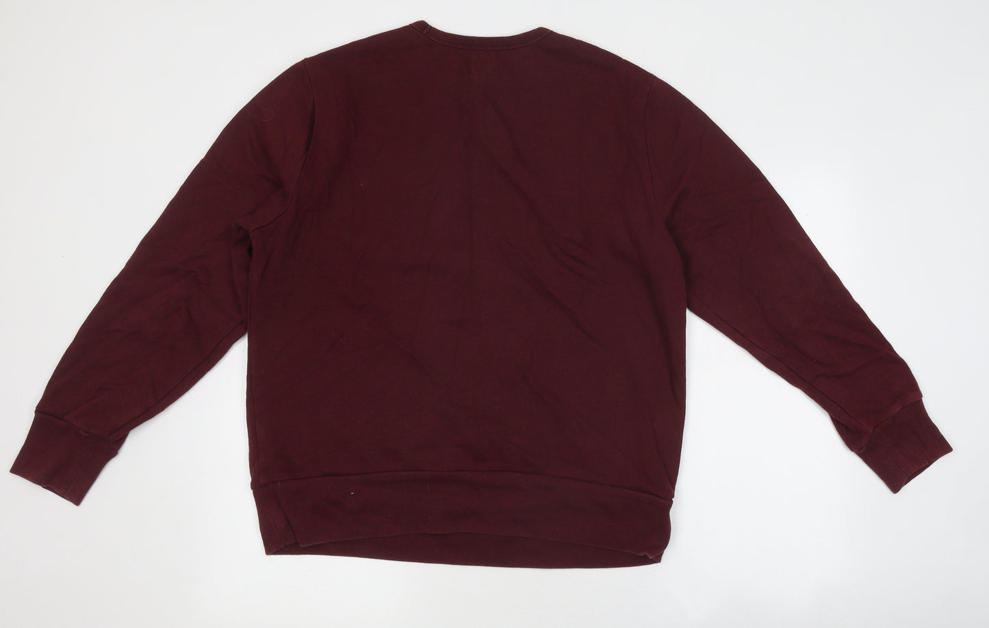 Gap Mens Red Round Neck Polyester Pullover Jumper Size L