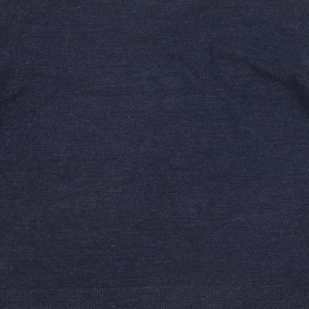 Primark Mens Blue Round Neck Polyester Pullover Jumper Size S