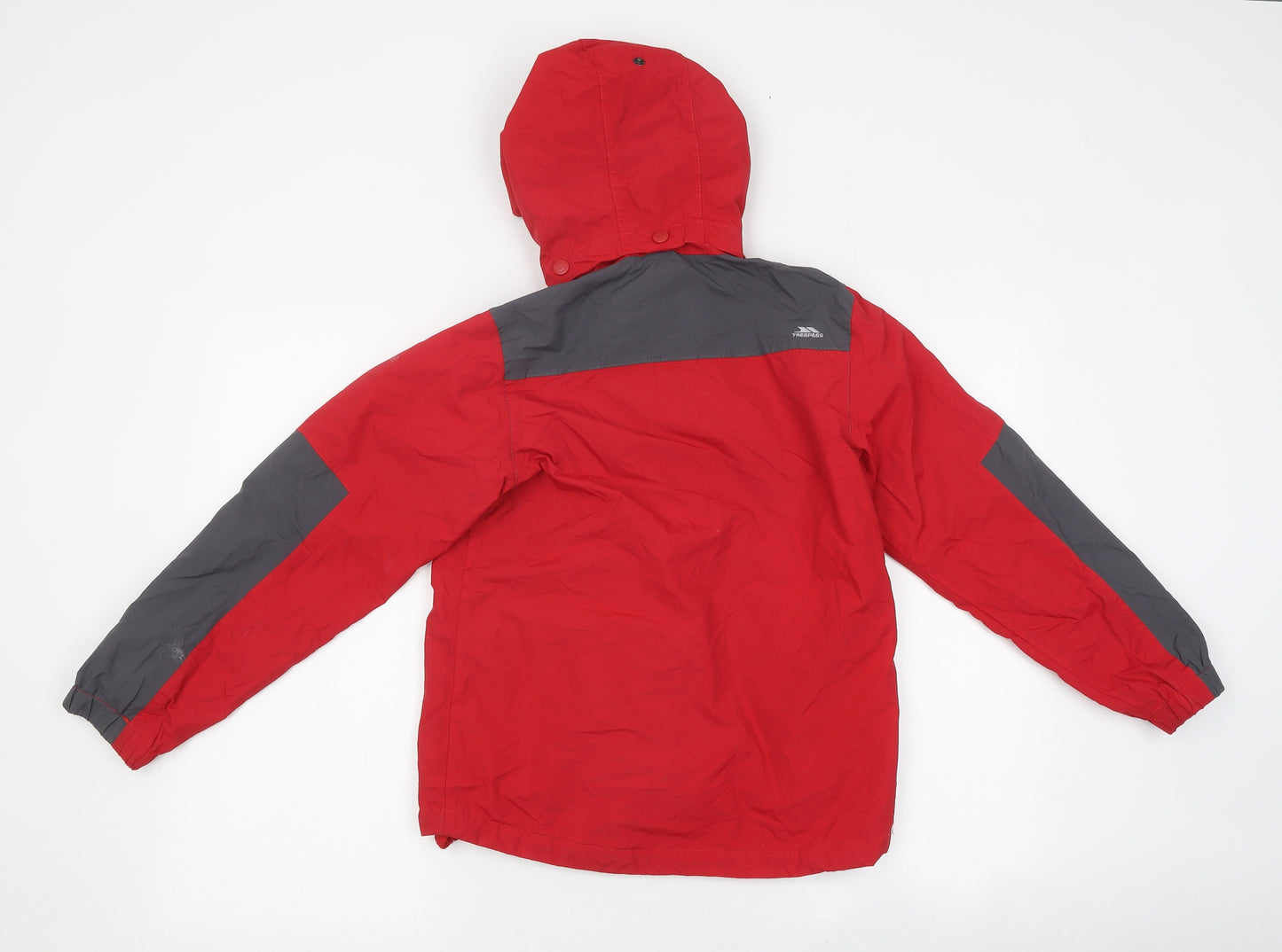 Trespass Boys Red Rain Coat Coat Size 9-10 Years Zip