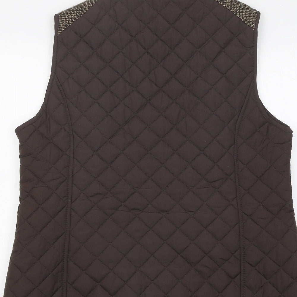 Atmosphere Womens Brown Gilet Coat Size 18 Zip