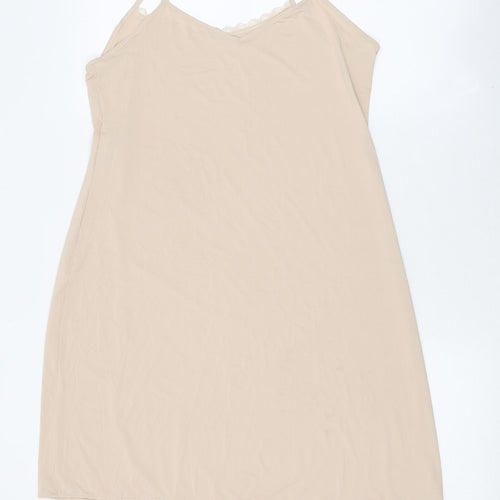 Marks and Spencer Womens Beige Polyester Top Dress Size 12